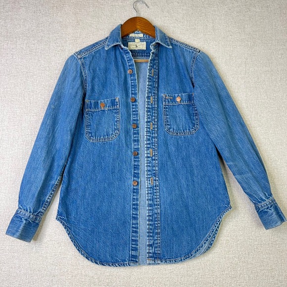 Ralph Lauren Tops - Ralph Lauren Blue Denim Button-Down Shirt